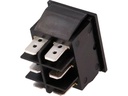 Vippekontakt - 2P ON-OFF-ON, 250V / 15A, Sort
