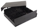 ABS instrumentkabinet - Sort/sort (200x160x65mm)