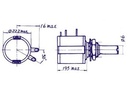 10 turn potmeter - 10kOhm, cermet, 2W (6mm aksel)