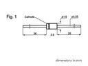 Zenerdiode - 5,6V / 0,5W (DO35)
