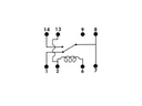 REED relæ - 5VDC / 0,5A maks. 1 x omskifter (DIP14-8)