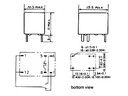 Miniature relæ - 6VDC / 3A, 1 x omskifter (DIP12)