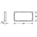 LK Fuga ramme Baseline 50 2m vandret - stålmetallic