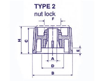 Drejeknap til 4mm aksel - Ø21x17,5mm SORT