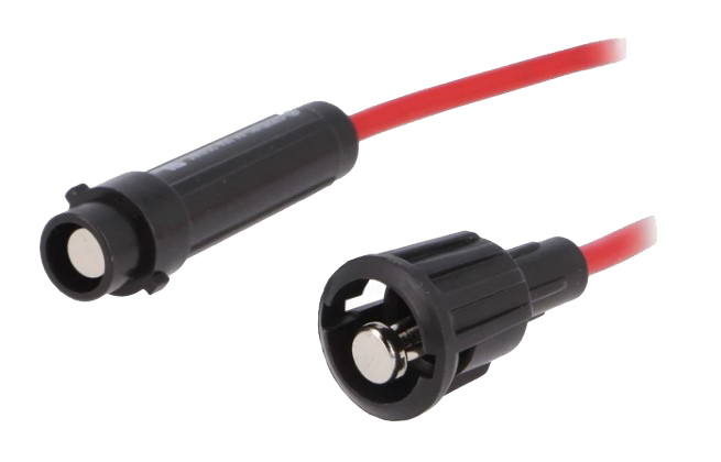 IN-LINE sikringsholder - Bajonettype, Ø6,3x32mm (maks. 10A)