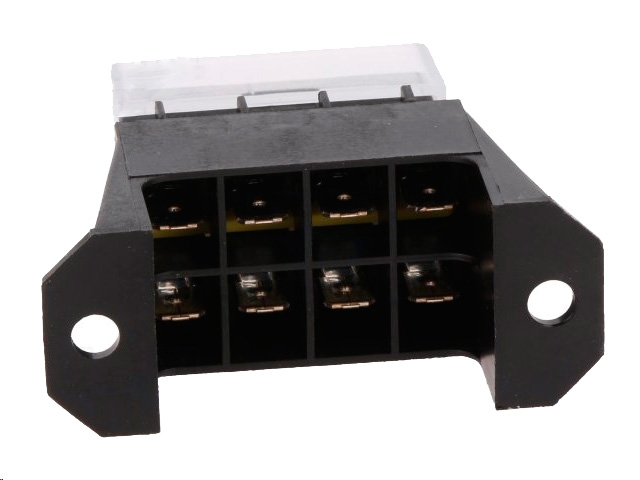 Bilsikringsholder - Boks til 4x19mm sikring, maks. 80A