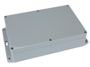 Plastkabinet m. flanger - Mørkegrå, IP65 (171x121x80mm)