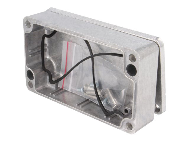 G106 aluminiumskabinet - IP65 (65x115x30mm)