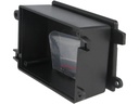 G1019 plastkabinet - Sort m. flanger (57x82x33mm)