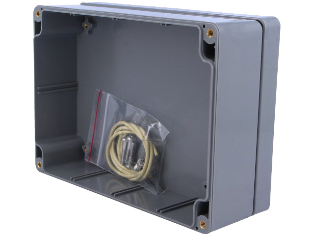 G313 plastkabinet - Grå, IP65 (171x121x55mm)