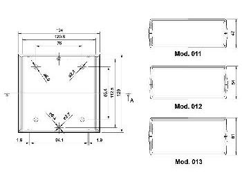 TEKO ABS kabinet - Sort (129x134x61mm)