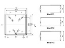 TEKO ABS kabinet - Sort (129x134x61mm)