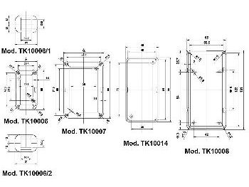 TEKO "sæbe" ABS kabinet - Sort (56x31x25mm)