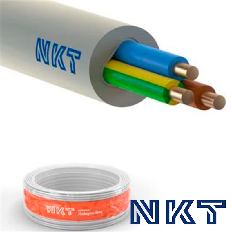 NKT installationskabel 3x1,5mm² NOIKLX - 100 meter