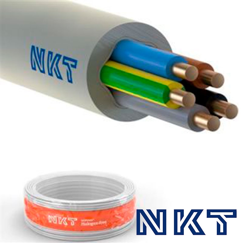 NKT installationskabel 5x1,5mm² NOIKLX - 100 meter
