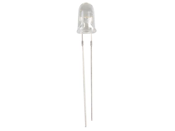 5mm HB LED - Rund BLÅ vandklar (6300mcd 15°)