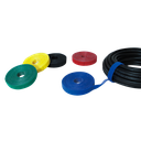 Velcro kabeltape - 16mm bredde, Gul (4m)