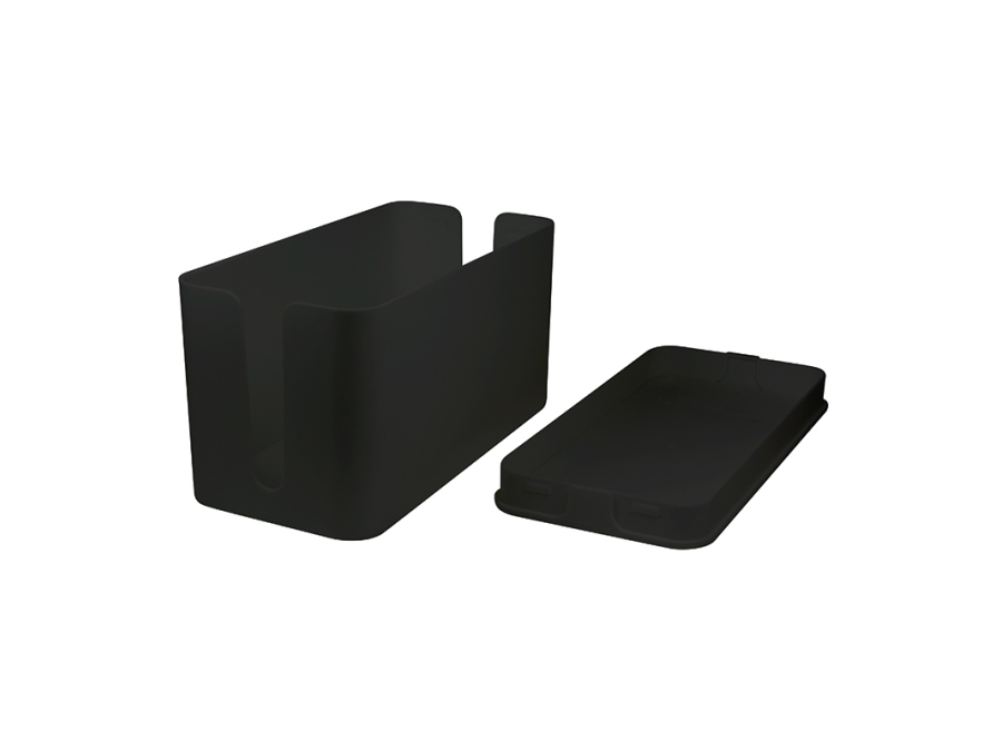 Kabelskjuler boks - 235x115x120mm, Sort