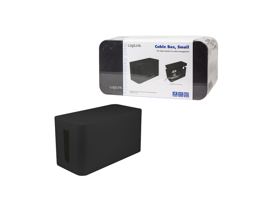 Kabelskjuler boks - 235x115x120mm, Sort