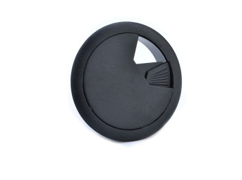 Bord-kabelgennemføringsflange - Plast, Ø60mm, Sort