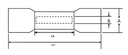Ledningssamlemuffe, krympeflex m lim - 0,2-0,5mm² (10 stk.)