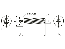 Maskinskrue, panhoved - M3x8mm, pozidriv PZ1 (50 stk.)