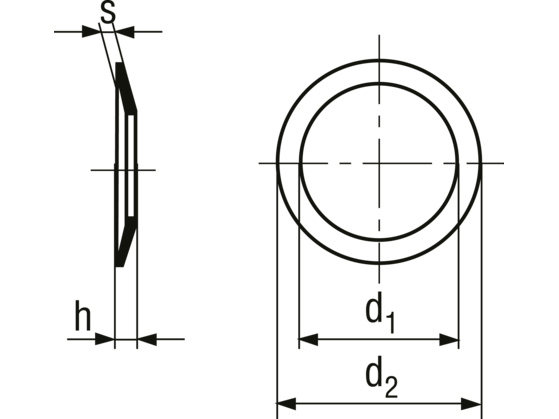 Spændeskive - M3 x Ø57mm, stål (50 stk.)