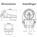 Servodan sensor 16m 300° m. kæledyrszone - hvid
