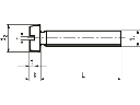 Maskinskrue, cylindrisk - M6x20mm, ligekærv (10 stk.)