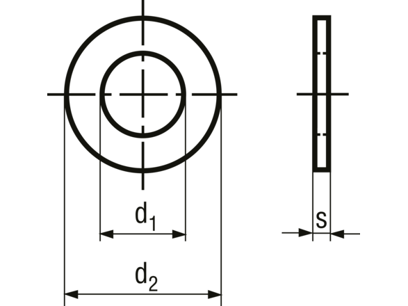Spændeskive - M3 x Ø7mm, polyamid (50 stk.)