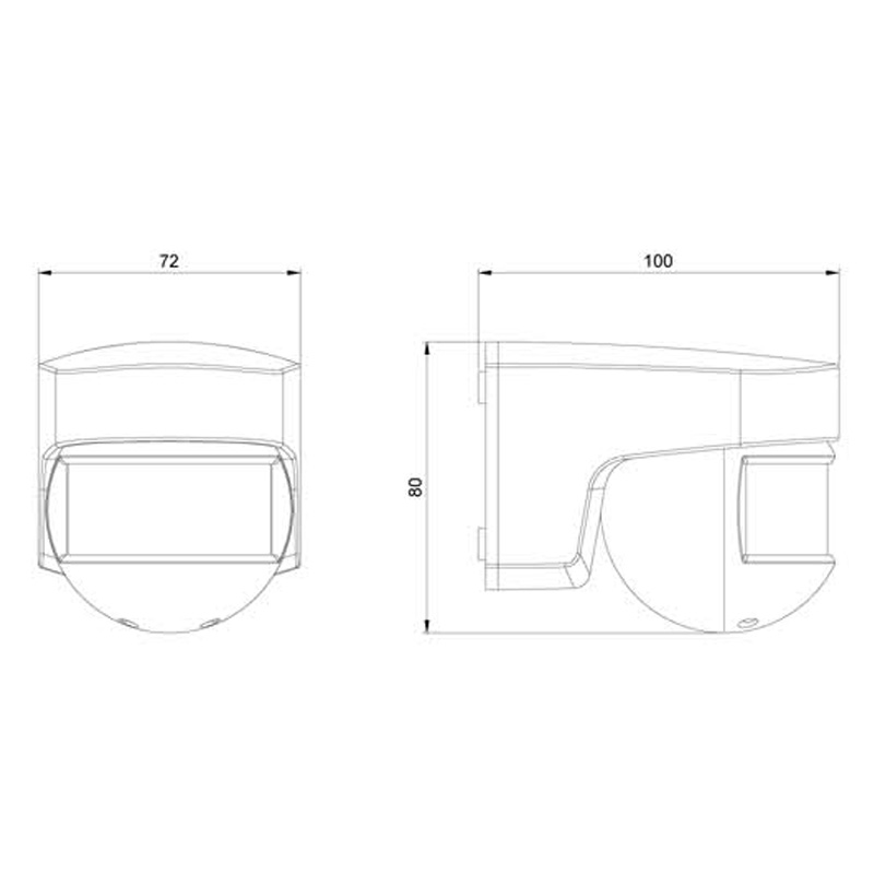 Bevægelsessensor Isimat 140° Hvid Orbis