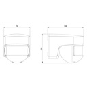 Bevægelsessensor Isimat 140° Hvid Orbis