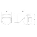 Bevægelsessensor Multimat 200° Hvid Orbis