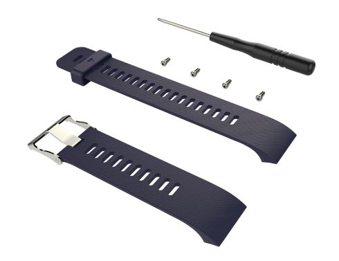 Urrem til Garmin Forerunner 30 / 35 - Silikone, Sort