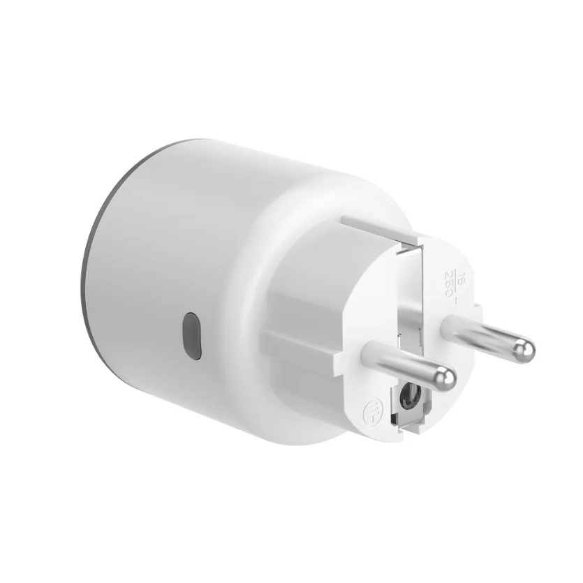 WiFi Smart stikkontakt m. strømmåler - CEE7/3 udtag, Hvid