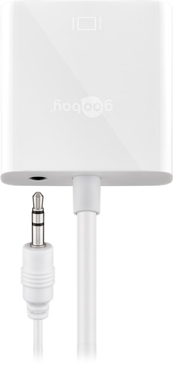HDMI konverter - HDMI til VGA, inkl. audio, Hvid