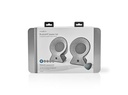 Bluetooth®-stofhøjttaler - 2 x 15W, TWS, Grå