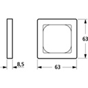 LK Fuga ramme Baseline 63 1m - koksgrå