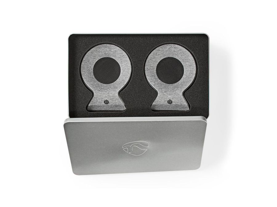 Bluetooth®-stofhøjttaler - 2 x 15W, TWS, Grå
