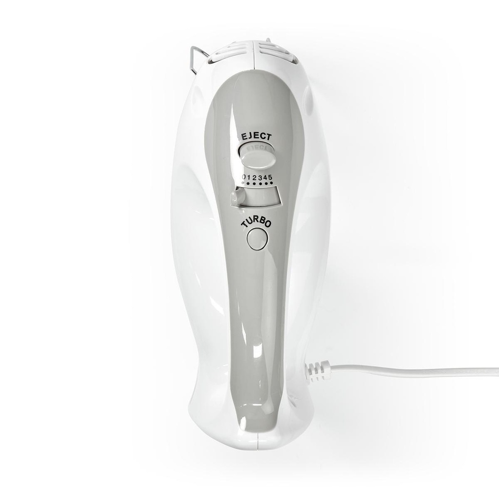 Håndmixer - 200W, 5 hastigheder, Turbofunktion, Hvid