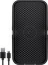 Trådløs QI oplader - Silikonebase, 15W, Sort