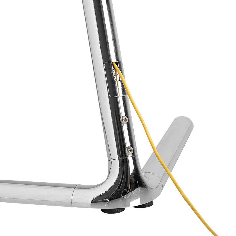 TV gulvstand - 49-70". V-fod, maks. 40kg, Krom