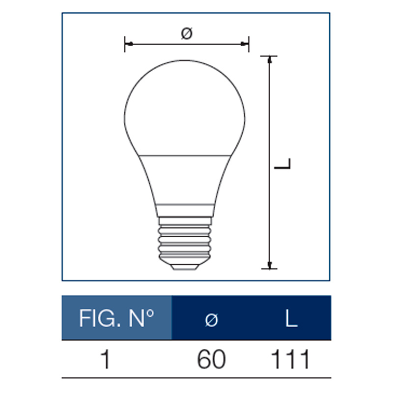 Leuci 8,5W (60W) LED pære E27 (A+)