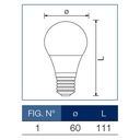 Leuci 8,5W (60W) LED pære E27 (A+)