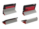 Læder look smart cover til iPAD Mini - Rød