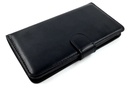 Læder flipcover m. kortholdere - Til iPhone 5/5S/SE, Sort