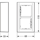 LK Fuga softline underlag 2 modul hvid