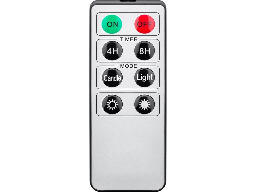 Trådløs LED juletræslys - med clip-on, remote (10 stk.)