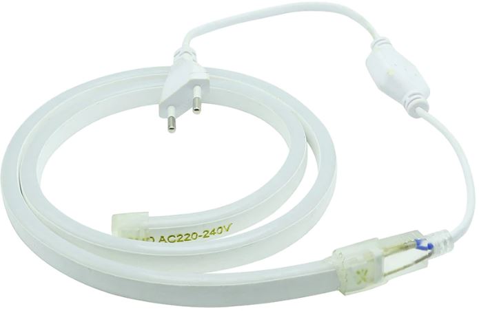 Vandtæt neon LED lysslange (IP67) - 240Vac / 29W, GUL (5m)