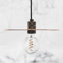 Antik E27 pærefatning - Bronze